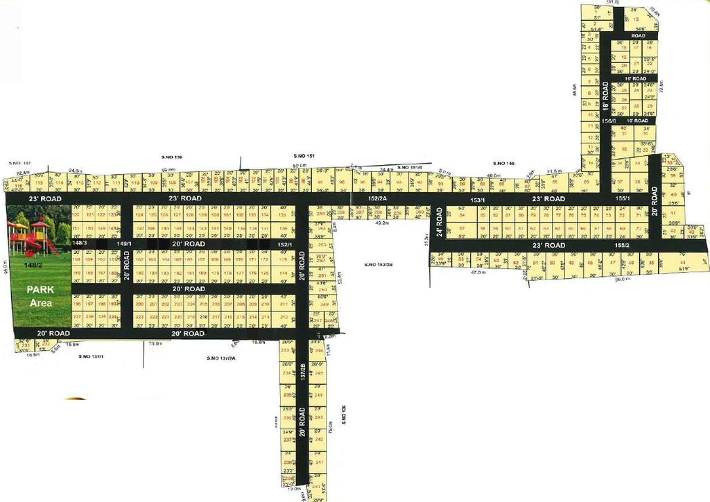 Master Plan of NSC Aishwaryam Nagar Phase 1 in Red Hills, Chennai - Image 359264
