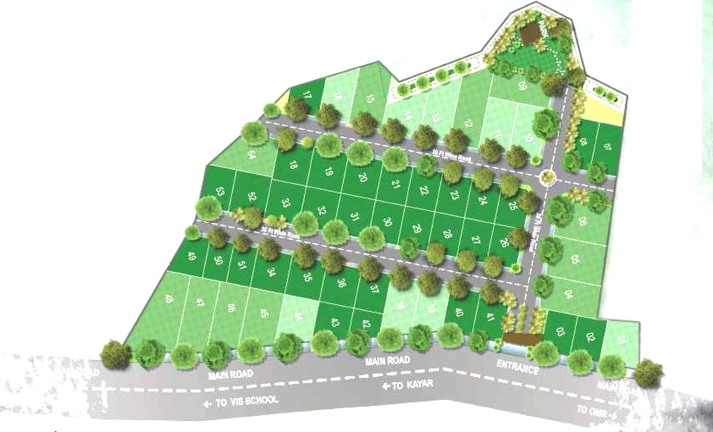 Master Plan of Amaaya Greenside in Thaiyur, Chennai - Image 326579
