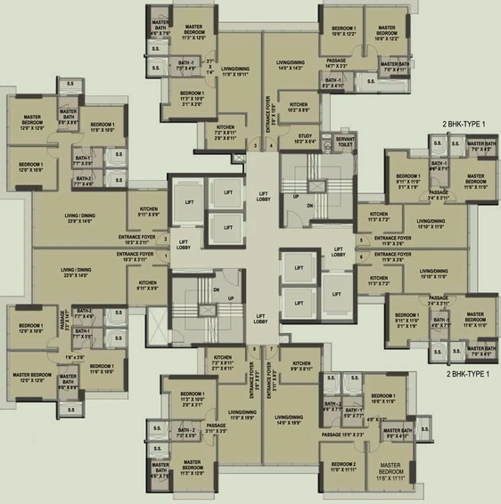 Floor Plan of Ahuja Link Park in Malad West, Mumbai - Image 35403
