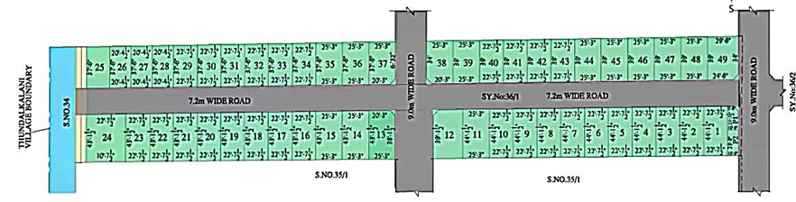 Master Plan of GTK Shobha Castle in Mannivakkam, Chennai - Image 320924