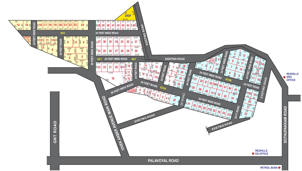 Master Plan of Empire Star City in Red Hills, Chennai - Image 324976