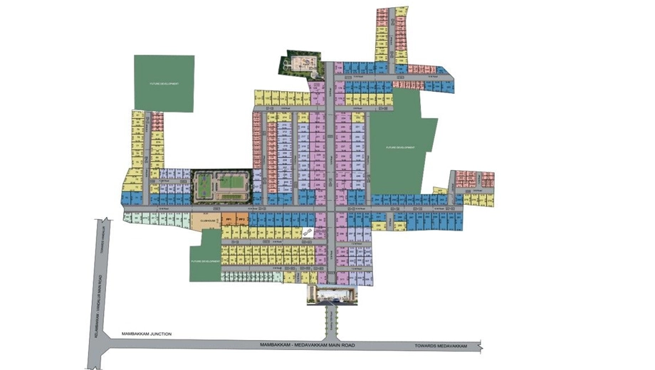 Master Plan of Jones Orchid Avenue in Mambakkam, Chennai - Image 351731