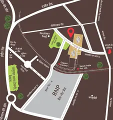 Location of Sarthak Singapore King Estate Dewas - Image 370008