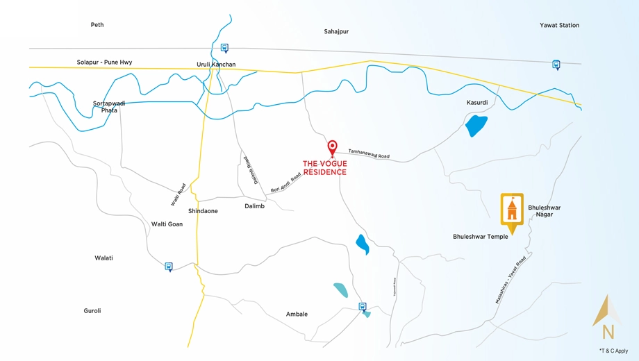 Location of Sairung The Vogue Residence in Uruli Kanchan, Pune - Image 367457