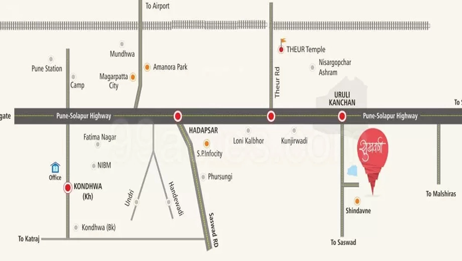 Location of Ranjeet Shree Siddhivinayak Sukhvarsha in Uruli Kanchan, Pune - Image 340652