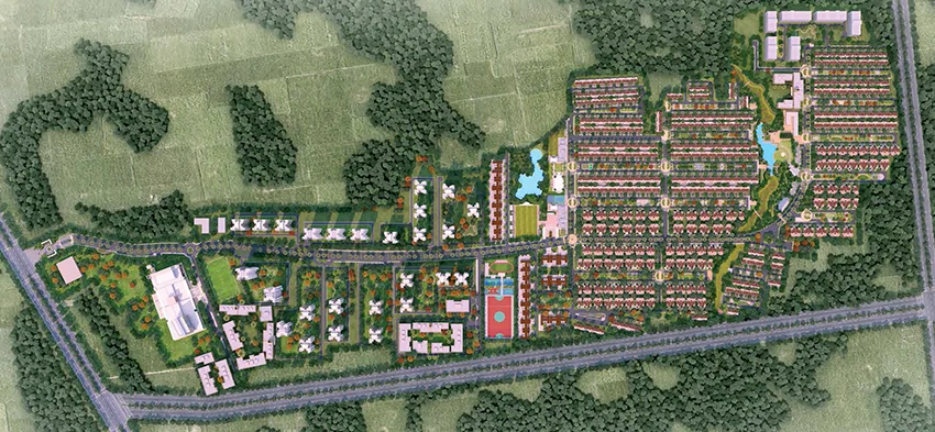 Master Plan of Plot Pintail Park City in Sultanpur Road, Lucknow - Image 364735