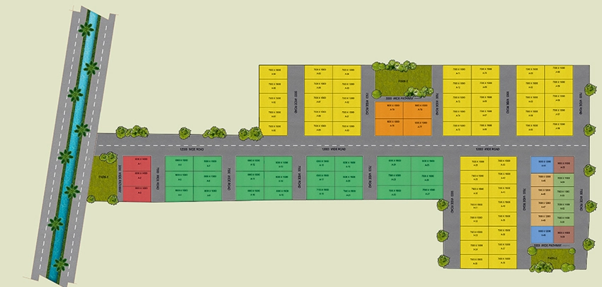 Master Plan of Nakshatra Green in Sarojini Nagar, Lucknow - Image 364778