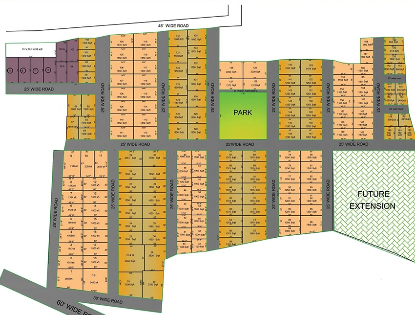 Master Plan of Kanchhal Orchid Residency in Gomti Nagar, Lucknow - Image 365120