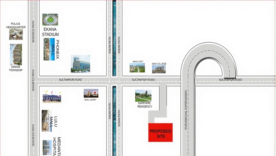 Location of Alois The Riyasat in Sultanpur Road, Lucknow - Image 365522
