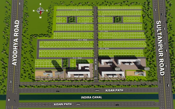 Master Plan of Awadh Vidya City in Kishan Path, Lucknow - Image 276972