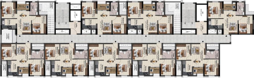 Floor Plan of Radiance Solitaire in Madhavaram, Chennai - Image 273368