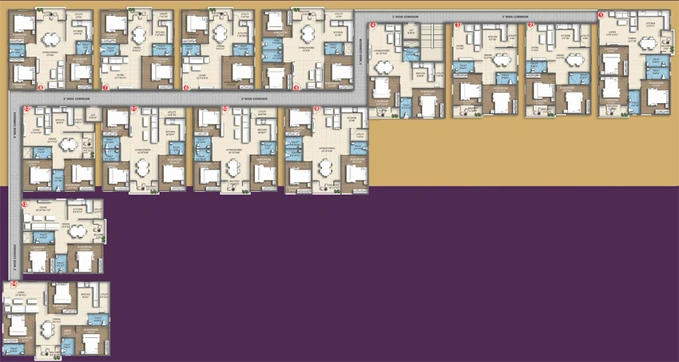 Floor Plan of SS Sathviks Nandanam in Kaggadasapura, Bangalore - Image 274071