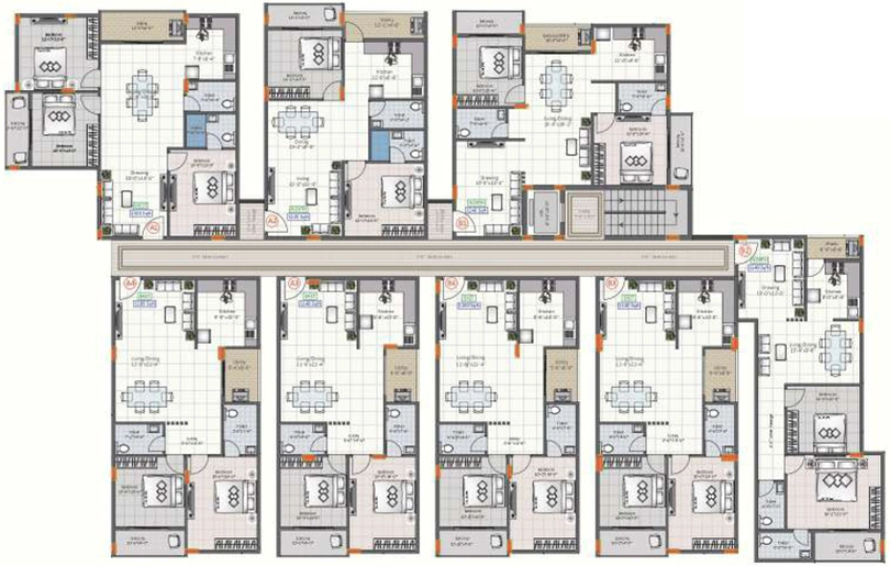 Floor Plan of VN Pandit Elegance in Ramamurthy Nagar, Bangalore - Image 274137