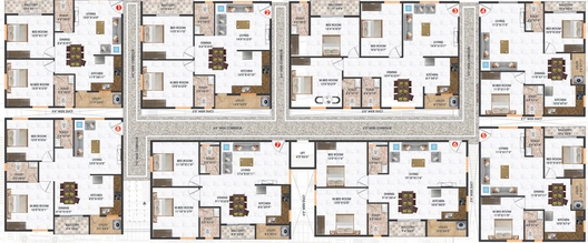 Floor Plan of Varmas Keystone in Krishnarajapuram, Bangalore - Image 274200
