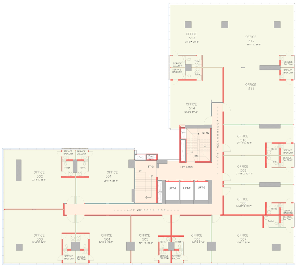 Floor Plan of Maruti Millennium Tower - 2 in Baner, Pune - Image 279379