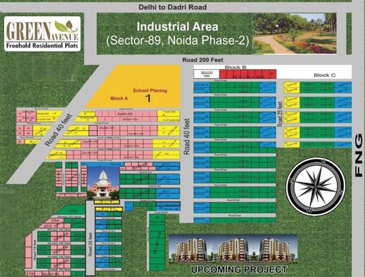 Master Plan of Airwail Green Avenue in Sector 89, Noida - Image 277051
