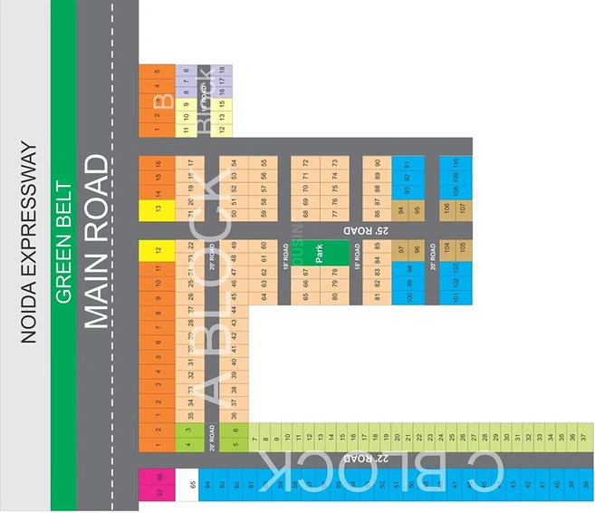 Master Plan of VKG FNG Enclave in Sector 162, Noida - Image 277112
