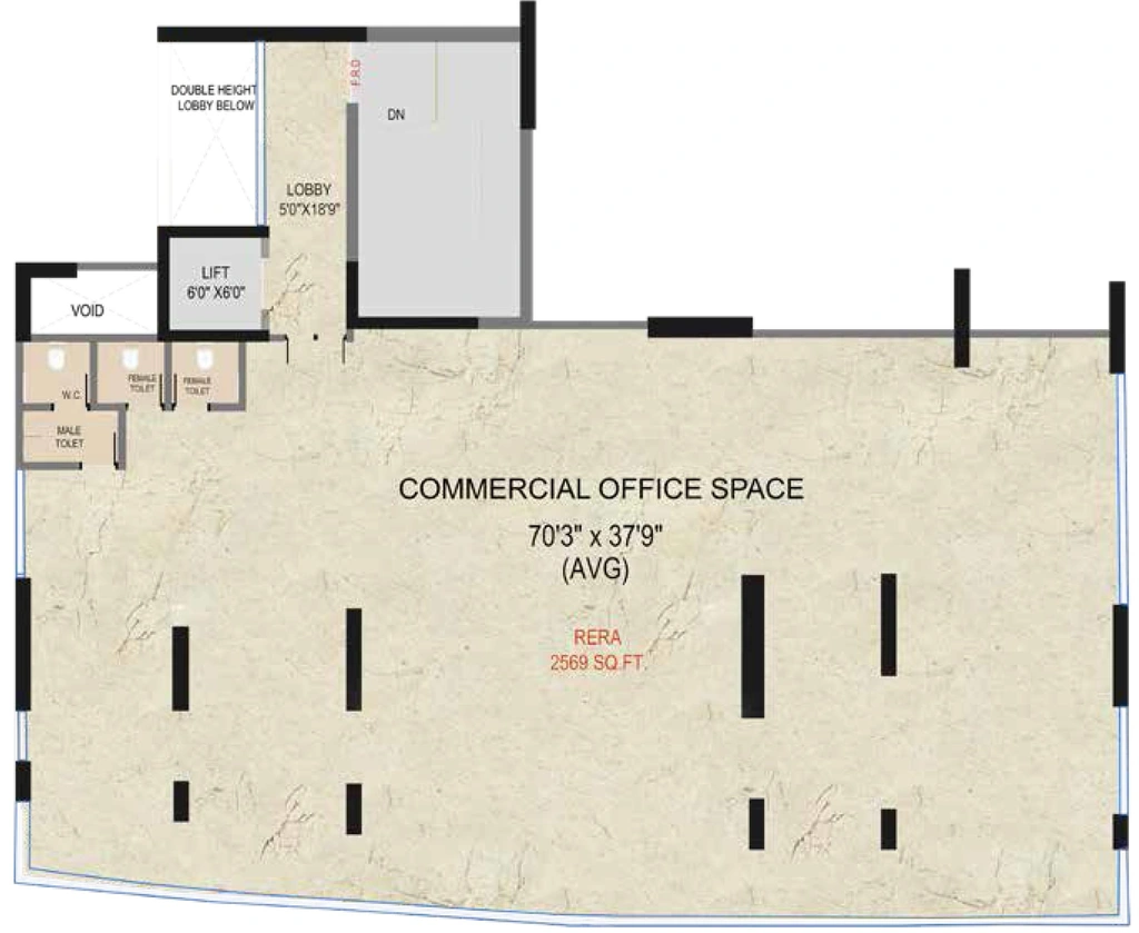 Floor Plan of Commercial Shivoham Avyukta Vedant in Borivali West, Mumbai - Image 279178