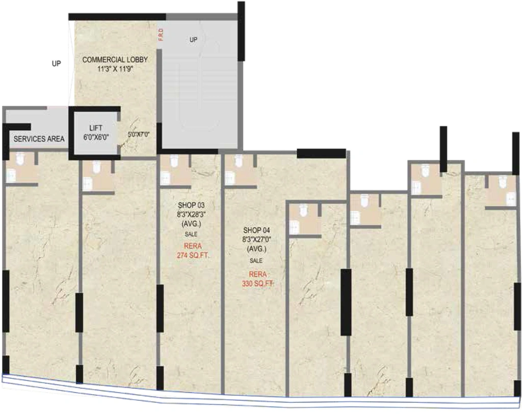 Floor Plan of Commercial Shivoham Avyukta Vedant in Borivali West, Mumbai - Image 279177
