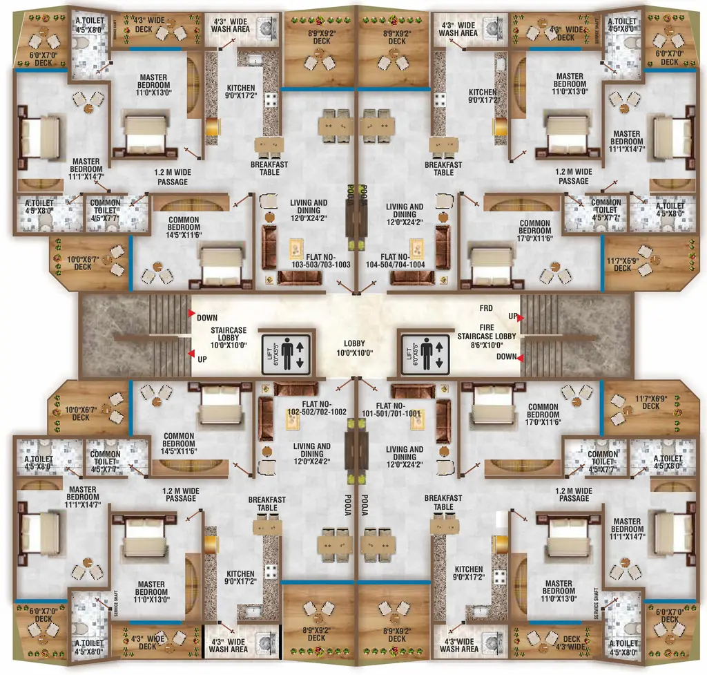 Floor Plan of Aarohan Deoprakash Summit in New Manish Nagar, Nagpur - Image 277568