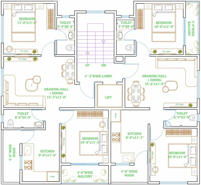 Floor Plan of Royal Kunj in Besa, Nagpur - Image 277579