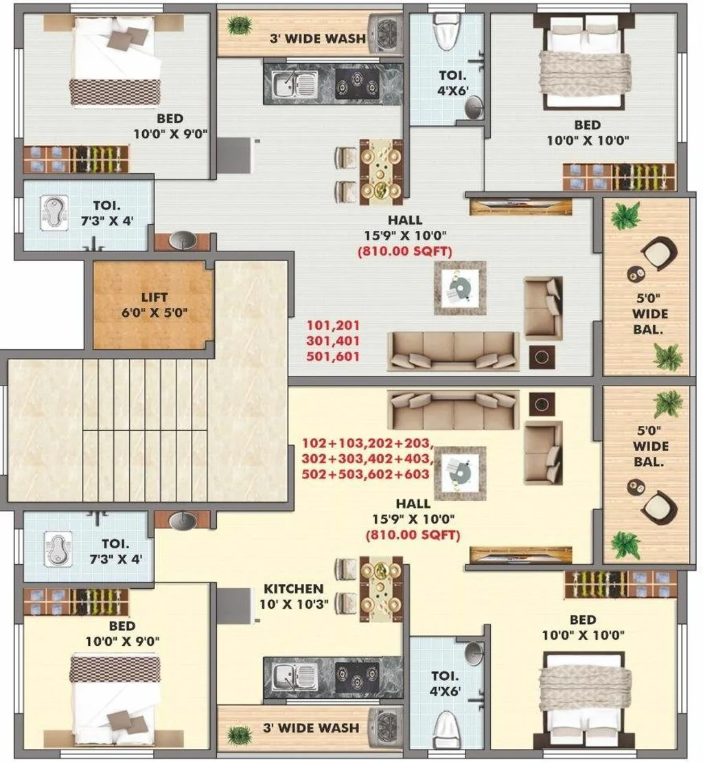 Floor Plan of Maulidhan Ekdant Residency in Pathardi Phata, Nashik - Image 277584