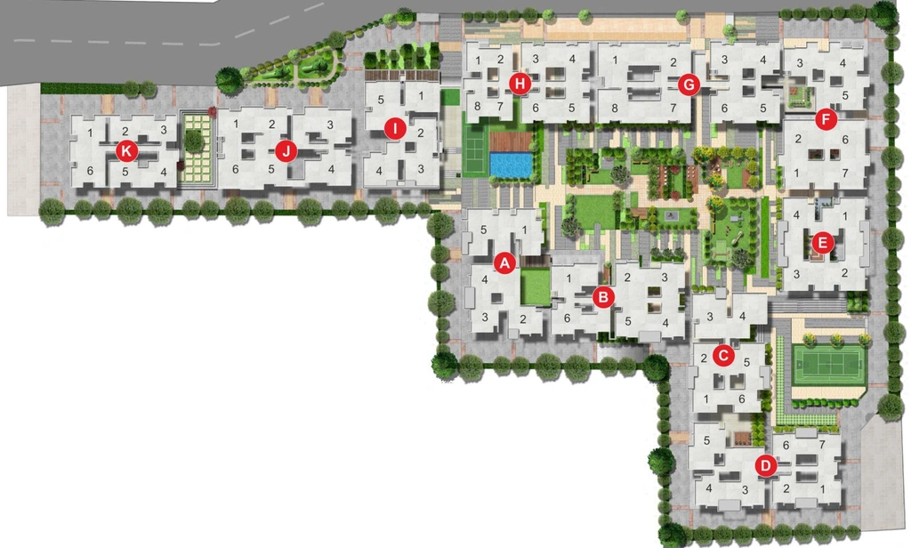Master Plan of Rohan Abhilasha 4 in Wagholi, Pune - Image 277608