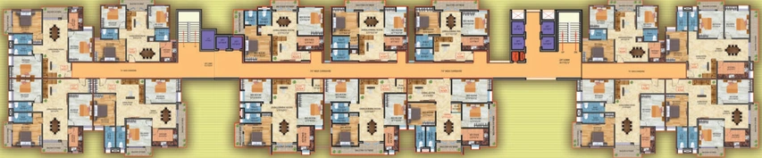 Floor Plan of Naman Sri Sai Garden in Tupudana, Ranchi - Image 277619