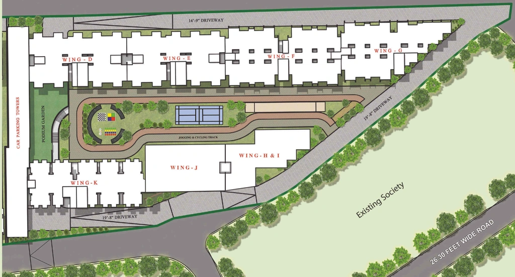 Master Plan of Starwing I-Stay Tower F in Andheri East, Mumbai - Image 277804