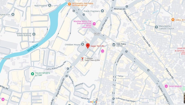 Location of Sagar Tech Plaza in Andheri East, Mumbai - Image 279081