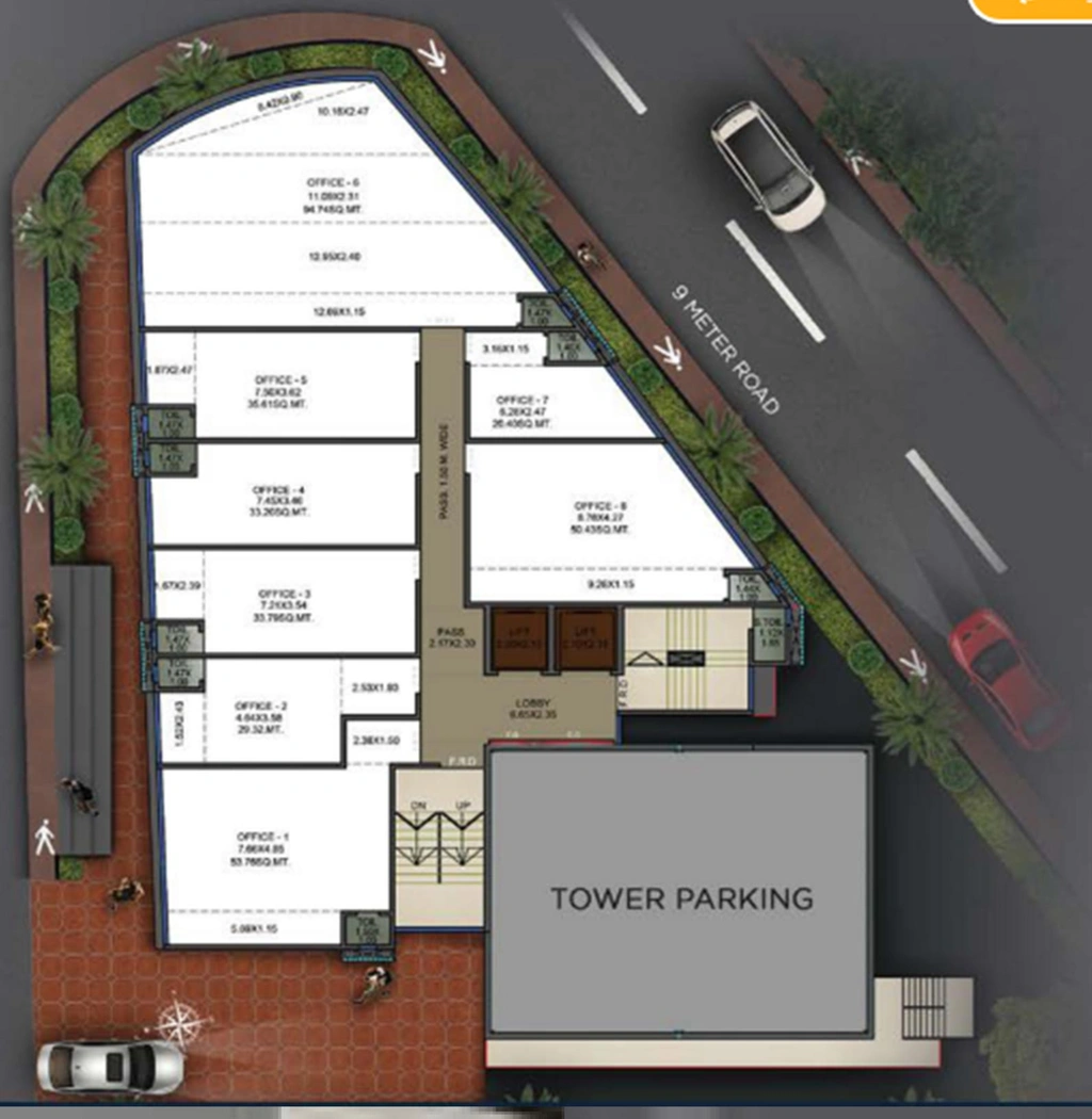 Floor Plan of Vijay Laxmi 93 East in Andheri East, Mumbai - Image 279055