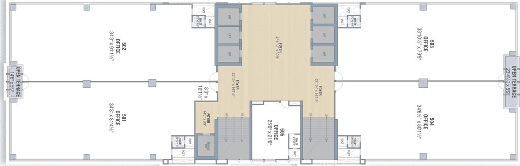 Floor Plan of Savani World Centre in Navrangpura, Ahmedabad - Image 279896