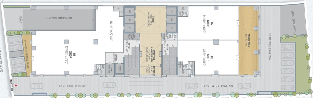 Floor Plan of Savani World Centre in Navrangpura, Ahmedabad - Image 279898