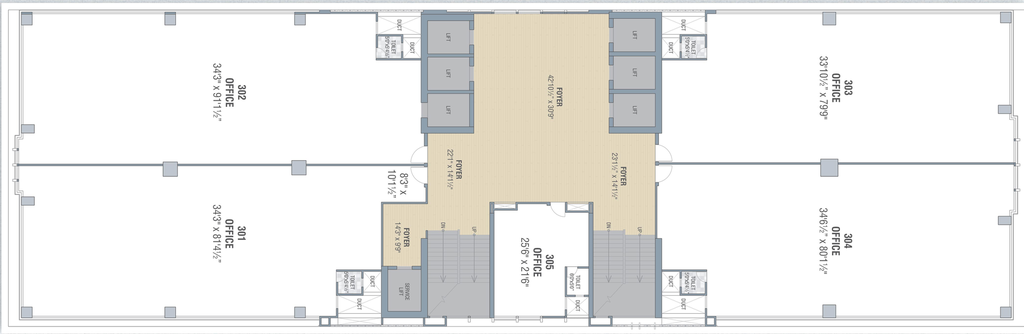 Floor Plan of Savani World Centre in Navrangpura, Ahmedabad - Image 279897