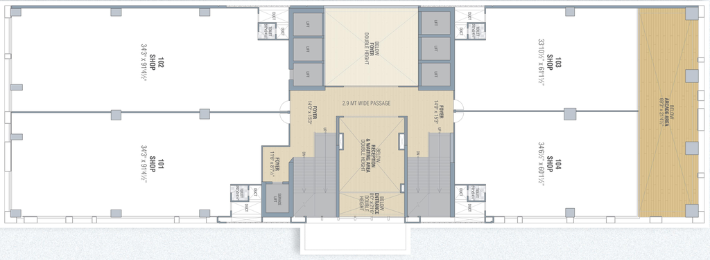 Floor Plan of Savani World Centre in Navrangpura, Ahmedabad - Image 279899