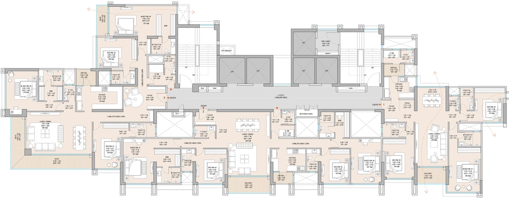 Floor Plan of Godrej Skyshore in Andheri West, Mumbai - Image 301475