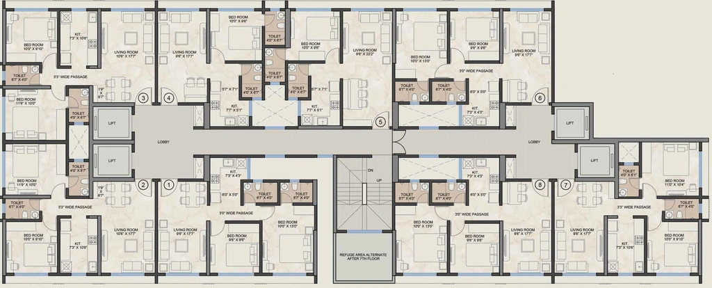 Floor Plan of Platinum Crest in Andheri West, Mumbai - Image 280349