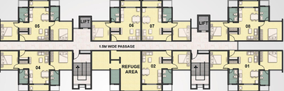 Floor Plan of Vascon Citron in Wagholi, Pune - Image 24799