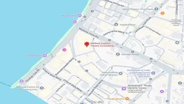 Location of WeWork Express Towers Co-Working space in Nariman Point, Mumbai - Image 281628