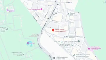 Location of WeWork Sunriver Co-Working space in Domlur, Bangalore - Image 281642