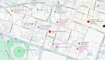 Location of WeWork Prestige Central Co-Working space in Shivaji Nagar, Bangalore - Image 281794