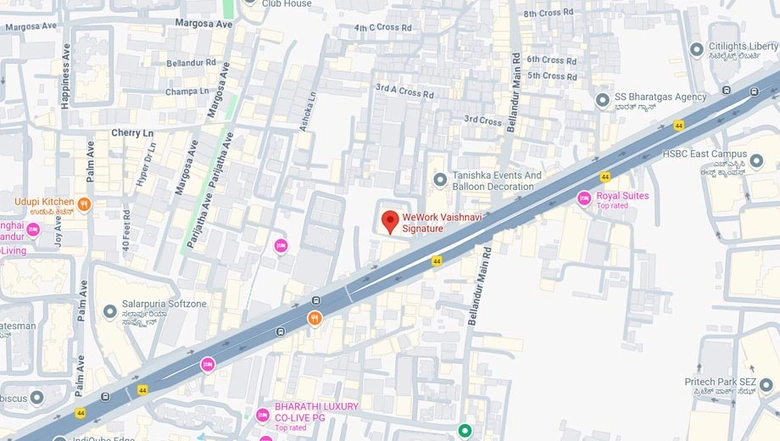 Location of Coworking Space in WeWork Vaishnavi Signature, Bellandur - Image 281812