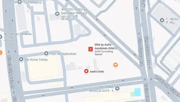 Location of Awfis Aurobindo Orbit Co-Working space in Hitech City, Hyderabad - Image 287052