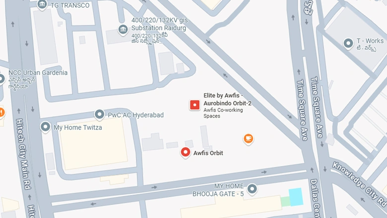 Location of Coworking Space in Awfis Aurobindo Orbit, Hitech City - Image 287052