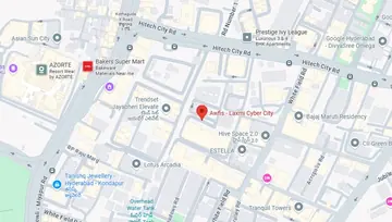 Location of Awfis Laxmi Cyber City Co-Working space in Kondapur, Hyderabad - Image 287104