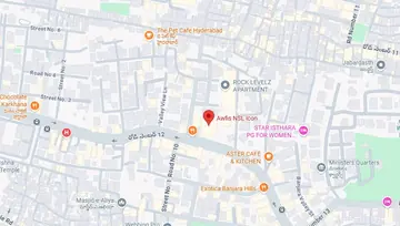 Location of Awfis NSL Icon Co-Working space in Banjara Hills, Hyderabad - Image 287099