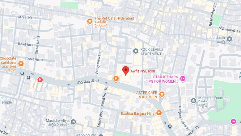 Location of Coworking Space in Awfis NSL Icon, Banjara Hills - Image 287099