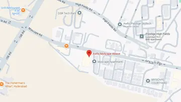 Location of Awfis MyScape Weave Co-Working space in Financial District, Hyderabad - Image 287114