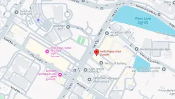 Location of Awfis Rajapushpa Summit Co-Working space in Gachibowli, Hyderabad - Image 287142
