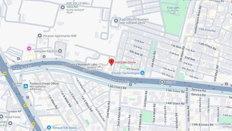 Location of Coworking Space in IndiQube Ozone, Koramangala - Image 285913